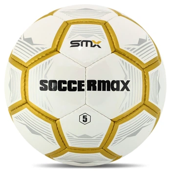Мяч футбольный BALLONSTAR FB-4426 №5 PU белый-золотой