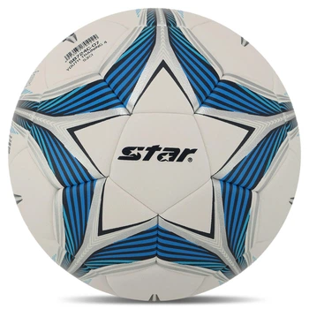 Мяч футбольный STAR OUTH TRAINING 5 SB724C №4 PU белый-синий