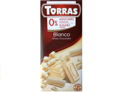 Шоколад белый Torras Blanco 0% без сахара 75 г