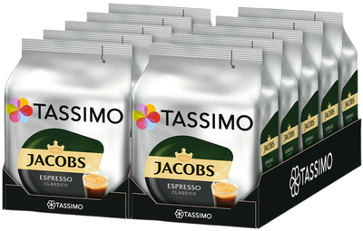 Кава в капсулах Tassimo Jacobs Espresso BOX 10 упаковок по 16 капсул
