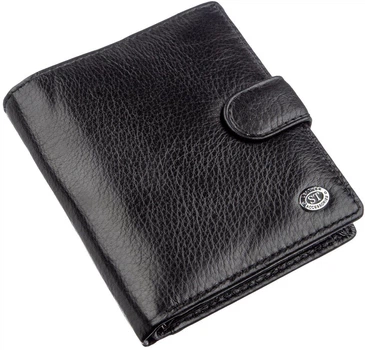 Портмоне мужское кожаное для карточек ST Leather Accessories 18832 Черный