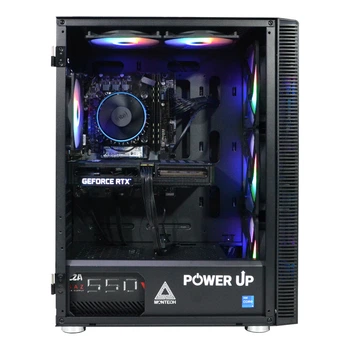 Робоча станція PowerUp Desktop #337 Core i3 14100F / 32 GB / SSD 1TB / GeForce RTX 3050 8GB для 3D моделювання відеомонтажу рендерингу для інженерів та архітекторів