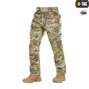 Тактические зимние брюки M-Tac Soft Shell Winter Multicam мультикам M