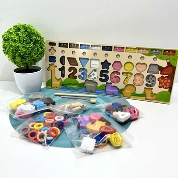 Деревянная игрушка Tree Toys Многофункциональная доска магнитная рыбалка (MD 0820)
