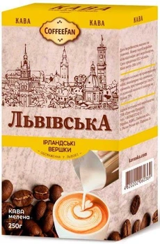 Кава мелена CaffeeFan Львівська Ірландські Вершки 250г