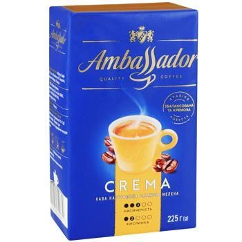 Кава мелена Ambassador Crema 225г