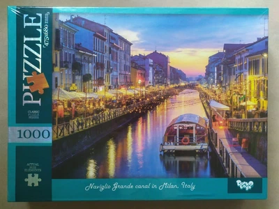 Пазли Danko Toys Naviglio Grande canal in Milan Italy 1000 елементів (С1000-13-07)