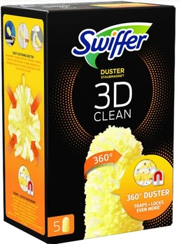 Запасні змінні насадки щітки на піпідастр для пилу 3D Clean 360° Swiffer Duster 5 шт