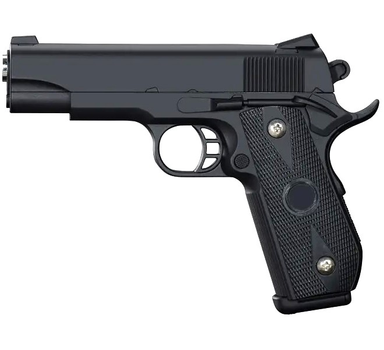 Страйкбольный Пистолет Smith & Wesson SW1911 VIGOR V9 металл, стреляет пульками 6 мм Черный