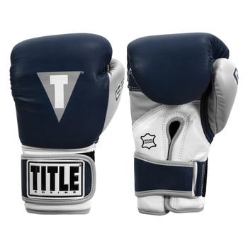 Снарядные перчатки Title Boxing Gel World V2T Bag Gloves Navy Grey White (GTWBGV2T-NVGRWH-L)