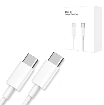 Кабель для мобильных устройств USB Type-C/USB Type-C, 1 м, белый 60w Быстрая зарядка