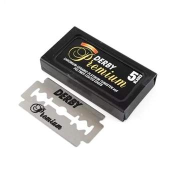 Леза подвійні DERBY PREMIUM чорні 5 шт