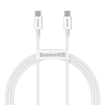 Кабель Baseus Superior Series Fast Charging Data Cable Type-C to Type-C 100W 2 м White (CATYS-C02)