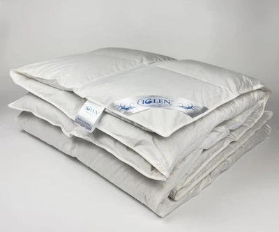 Одеяло пуховое облегченное Iglen. Climate-comfort, с белым пухом-160х215