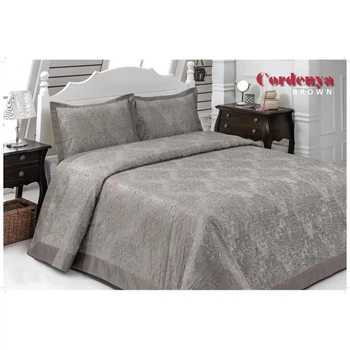 Покрывало атласное Hanibaba Gardenia brown 240x260 m013662