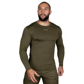 Тактичний CamoTec лонгслів CoolTouch Olive Ukraine олива 2XL