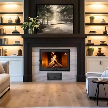 Комплект чугунных дверок Iron Fire Style 75 730х540 мм + поддувательная Style 50 315х165 мм