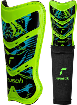 Щитки футбольні Reusch Shinguard Attrakt Supreme 5377040 555 M Зелені (4060485406946)