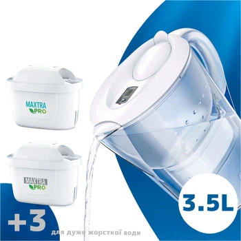 Фильтр-кувшин Brita Marella XL 3,5 л Белый + картриджи 4 шт