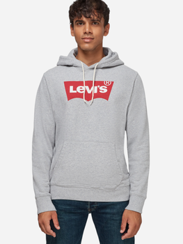 Bluza męska z kapturem Levi's Standard Graphic 38424-0000 L Szara (5400898437806)