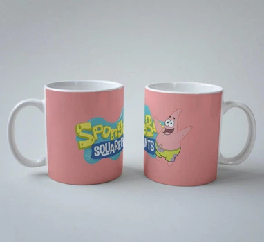 Подарункова чашка із принтом Губка Боб Квадратні Штани (SpongeBob SquarePants) Патрік 330 мл.