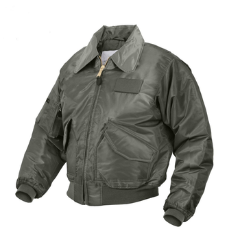 Куртка Rothco тактична льотна чоловіча бомбер CWU-45P Flight Jacket Sage олива М