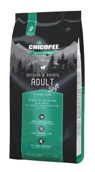 Chicopee HNL Soft Adult Ostrich & Potato Монопротеїновий напіввологий корм із м'ясом страуса та картоплею для дорослих собак із чутливим травленням, 2 кг