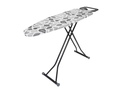 Дошка прасувальна EUROHOME ALPINE PLUS 33x110см моноблок з розеткою (листя сірі)