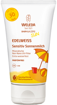 Сонцезахисне молочко Weleda Едельвейс для чутливої шкіри SPF 30 150 мл (4001638500258)