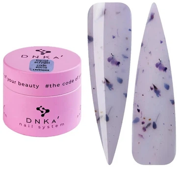 Рідкий гель DNKa Liquid Acrygel #0038 Lavander пастельний ліловий із сухоцвітами 15 мл