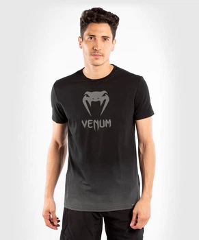 Футболка Venum Classic T-Shirt - Black Dark Grey (VENUM-03526-577-S)