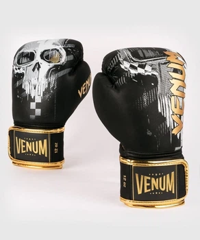 Боксерские перчатки Venum Skull Boxing Gloves Black (VENUM-04035-001-10oz)