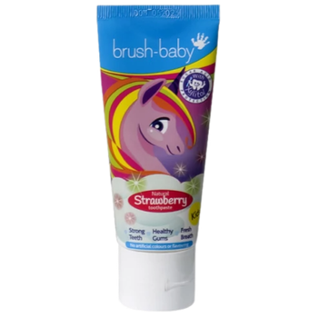 Зубна паста Протикаріозна Brush-Baby Unicorn Для дітей 3-6 років (1350 ppm) (Смак - Полуниця) (50 мл.)