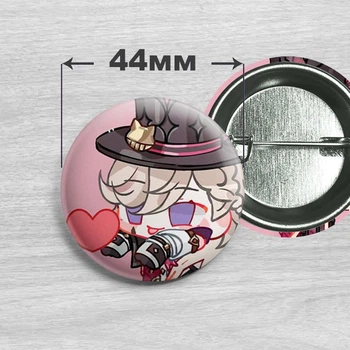 Значок Ліні з сердечком з гри Genshin Impact / Геншин Імпакт 44мм №44