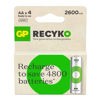 Акумулятор GP Batteries AA 2600mAh NiMh 4шт ReCyko+