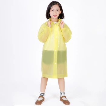Дождевик детский EVA LOSSO KIDS желтый, рост 120-145 см