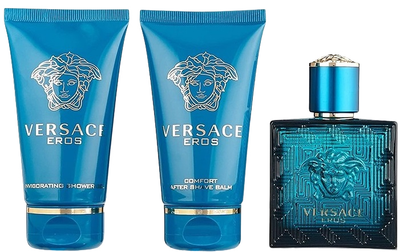 Zestaw męski Versace Eros Woda toaletowa 50 ml + Żel pod prysznic 50 ml + Balsam po goleniu 50 ml (8011003889280)