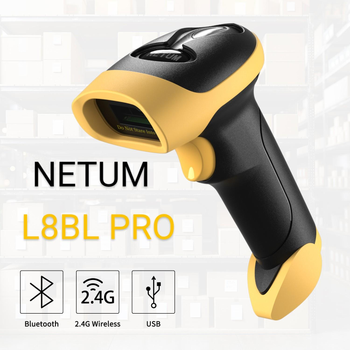 Бездротовий сканер штрих-кодів Netum L8BL Pro 2D, 2.4 GHz, Bluetooth, USB