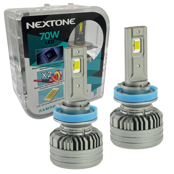 Лампа світлодіодна для фар Nextone LED HB4 6000K 18000LM 70W L4 2 шт комплект