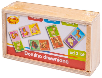 Gra planszowa WinFun Smily Play Domino drewniane Farma (5905375835910)