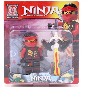 Фигурка Ниндзяго Кая с оружием из серии Ninjago Skybound. Кай - Красный Ниндзя.