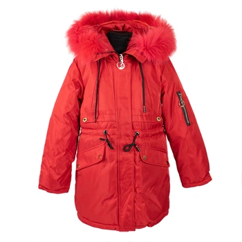 Пальто зимнее Osheng 9928 красное 158