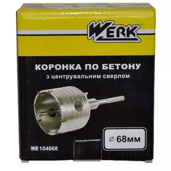 Коронка по бетону SDS-Plus Werk 34854 68 мм 4915687