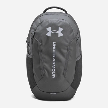 Рюкзак спортивный тканевый 29 л водонепроницаемый Under Armour Hustle 6.0 Backpack 1384672-025 Серый (196886291349)
