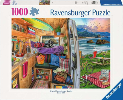 Puzzle Ravensburger Widok z kampera 70 x 50 cm 1000 elementów (4005555004912)