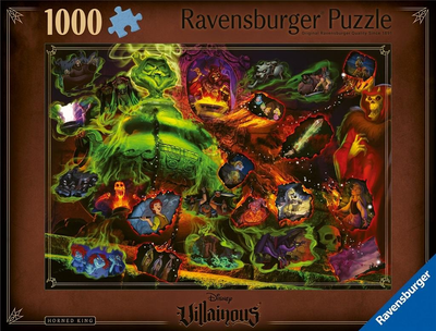 Puzzle Ravensburger Villainous Rogaty Król 70 x 50 cm 1000 elementów (4005555003977)