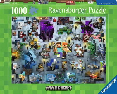 Puzzle Ravensburger Challenge Minecraft 70 x 50 cm 1000 elementów (4005555004226)