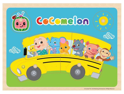 Пазл дерев'яний Cocomelon Bus 6 деталей (5704976092025)