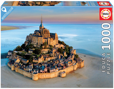 Puzzle Educa Mont Saint-Michel Francja 68 x 48 cm 1000 elementów (8412668192621)