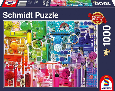 Puzzle Schmidt PQ Wszystkie kolory tęczy 69.3 x 49.3 cm 1000 elementów (4001504589585)